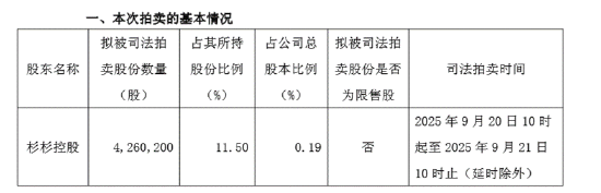 炒股最好用的手机软件 杉杉股份426万股将被拍卖 股东杉杉控股被列为被执行人、周顺和被限制高消费